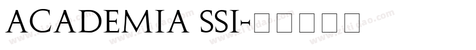 Academia SSi字体转换